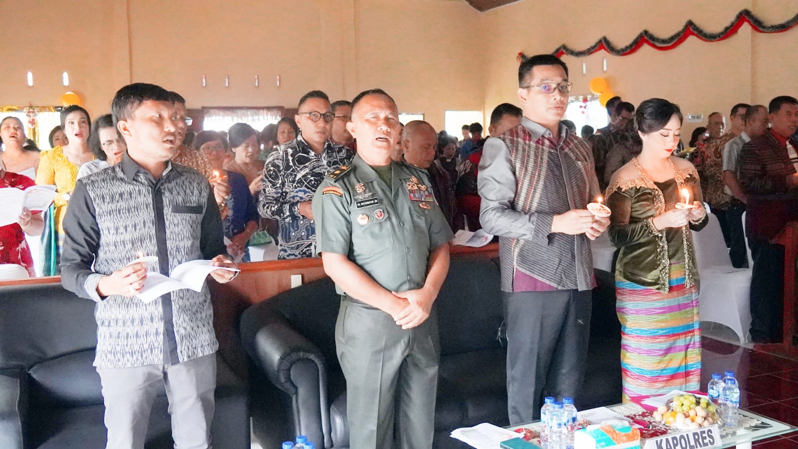 Usai Pengamanan Nataru, Keluarga Besar Polres Toba Gelar Natal Bersama