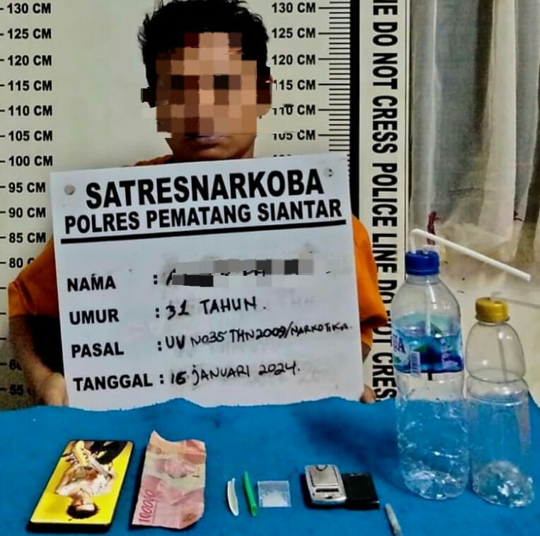 Polres P.Siantar Ringkus Penjual Dan Pemilik Sabu