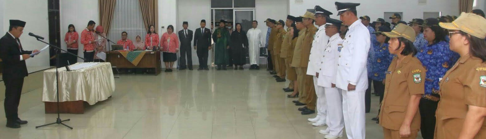 107 Pejabat Administrator, Pengawas Dan Fungsional Pemko P.Siantar Dilantik