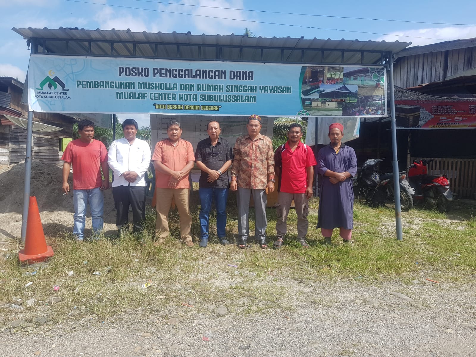 Posko Penggalangan Dana Pembangunan Mushalla Dan Rumah Singgah YMC Lae Ikan Pindah Ke Jontor
