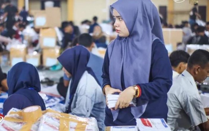 KIP Aceh Tamiang Umumkan Ada Ratusan Lembar Surat Suara Rusak