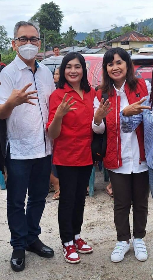Temui Konstituennya Di Taput, Tiga Caleg PDIP Janji Perjuangkan Aspirasi Warga