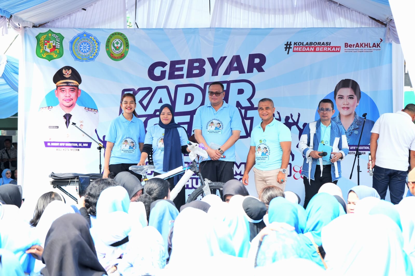 Hadiri Gebyar Kader Sehat Bersama PKK Kota Medan, Kahiyang Ayu : Kita Awali 2024 Dengan Penuh Semangat