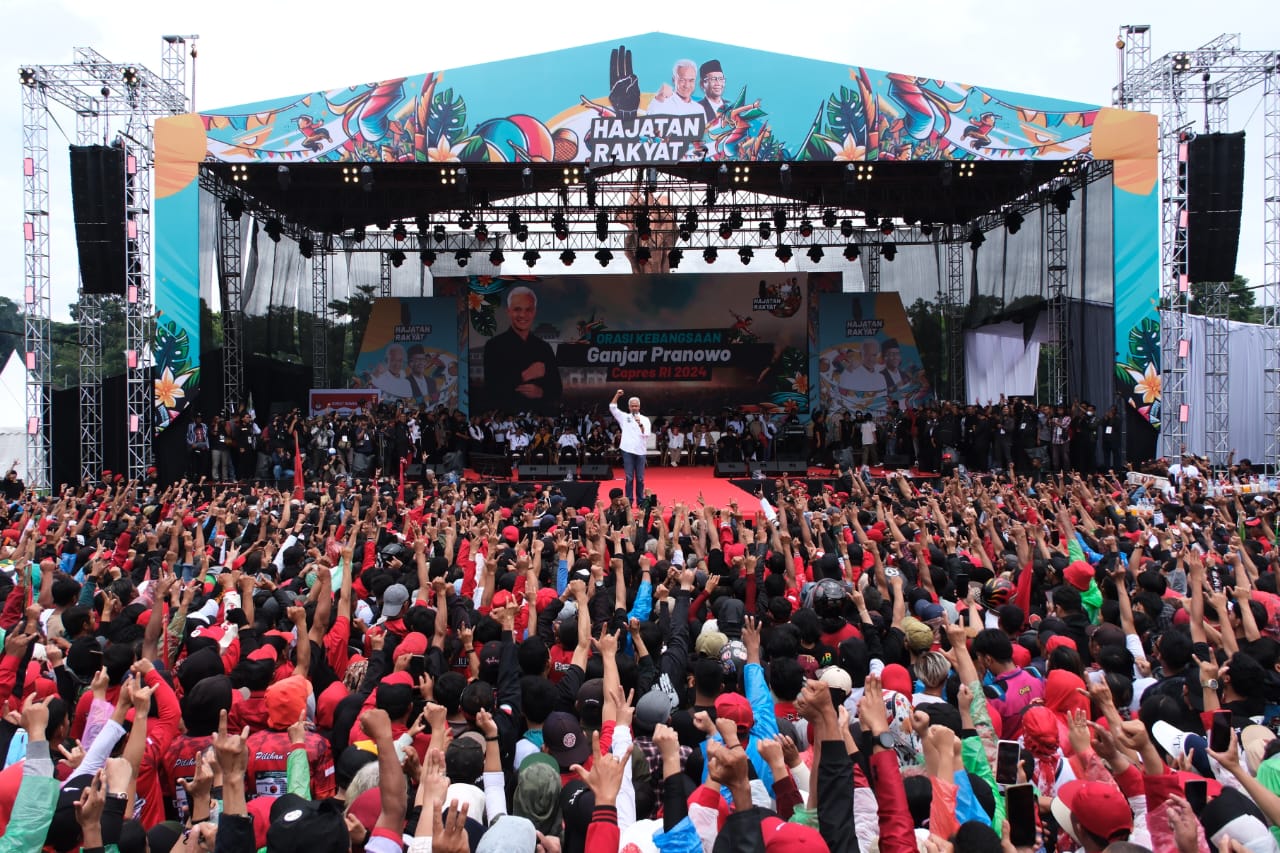 Dihadiri Ribuan Massa, Bimbo Dan Slank Meriahkan Kampanye Perdana Ganjar-Mahfud Di Jabar