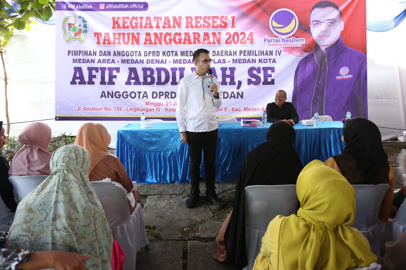 Di Reses Afif Abdillah, Warga Keluhkan Lampu Jalan, Sembako Mahal Dan Maraknya Narkoba