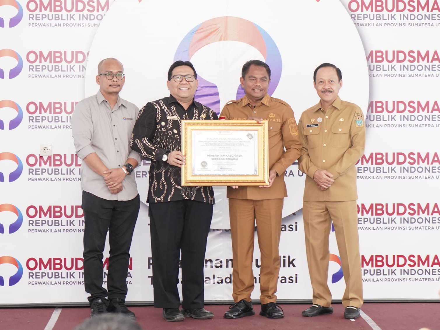 Sergai Peringkat 1 Se-Sumut Penilaian Pelayanan Publik Dari Ombudsman RI