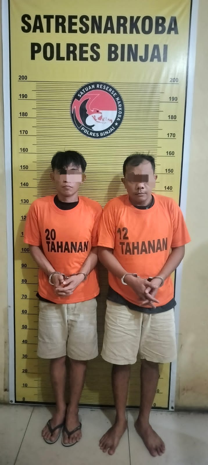 Polisi Binjai Tangkap Dua Tersangka Pengedar Sabu