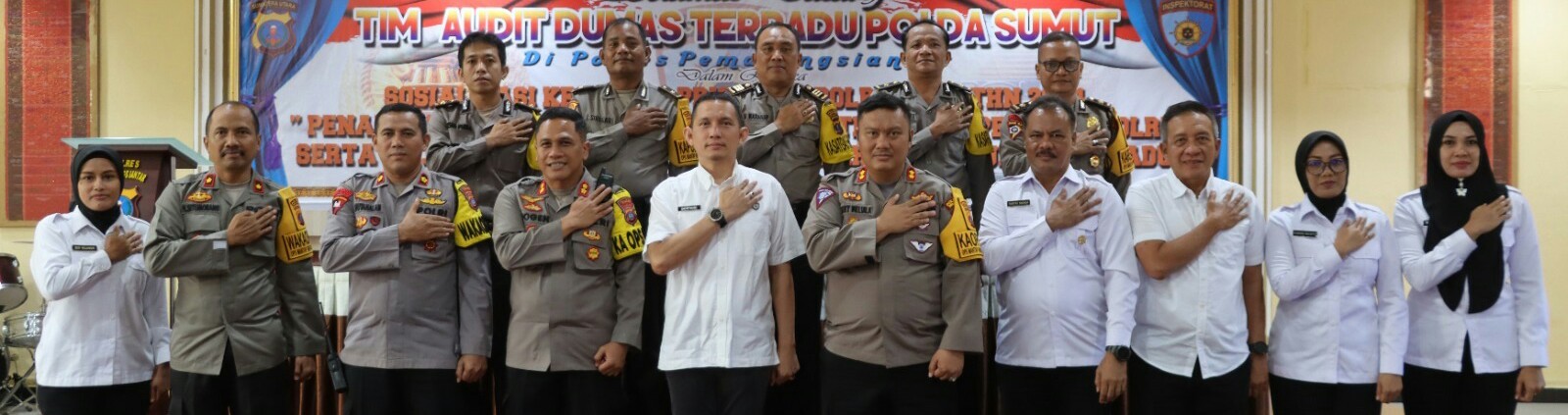 Kapolres P.Siantar Terima Kunker Tim Investigasi Dumas Terpadu Poldasu