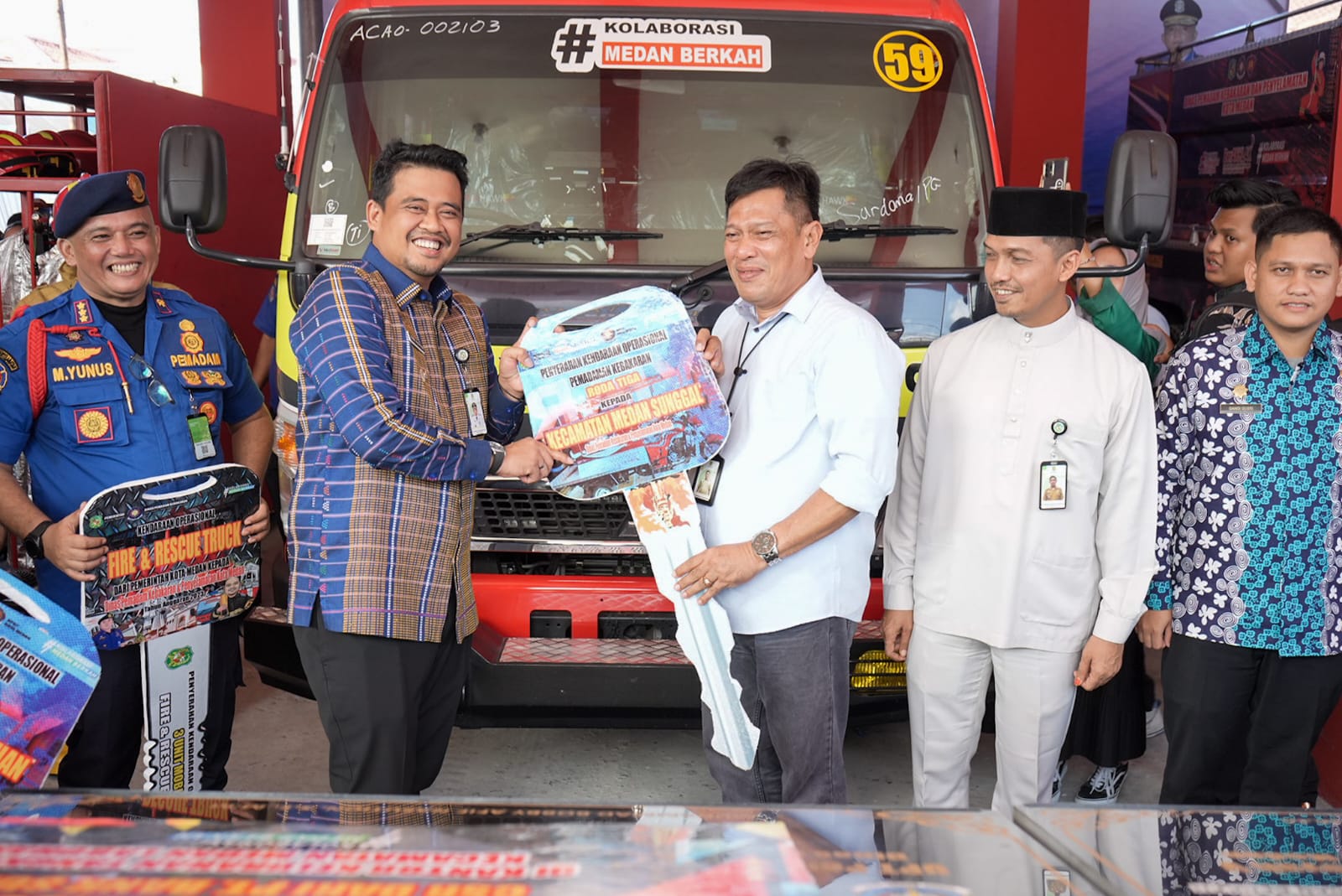 Tingkatkan Pelayanan, Bobby Nasution Resmikan 2 UPT Pemadam Kebakaran Dan Penyelamatan