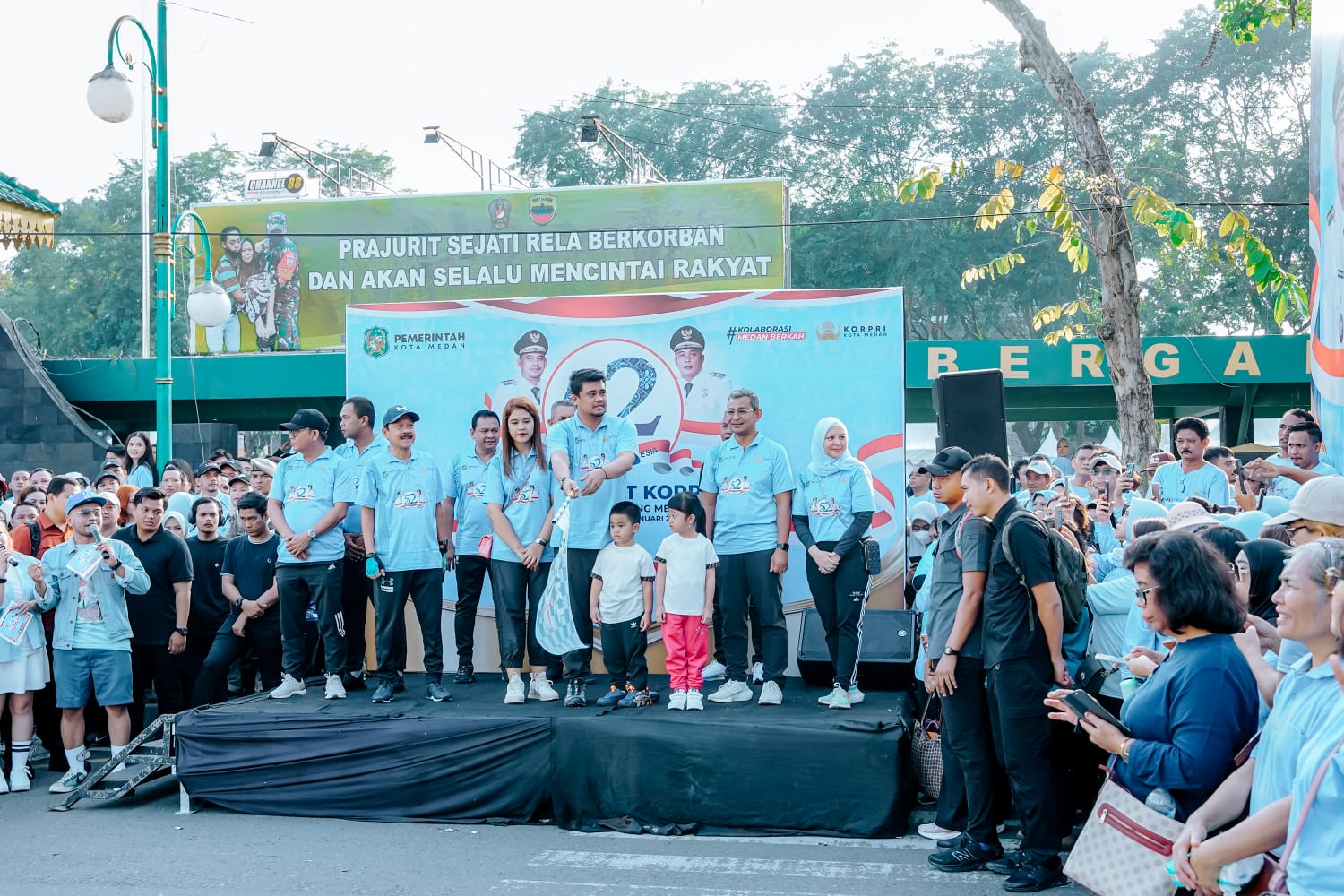Gebyar HUT ke-52 Korpri, Bobby Nasution: Ini Bukan Kampanye, Nuansa Biru Sesuai Warna Baju Korpri