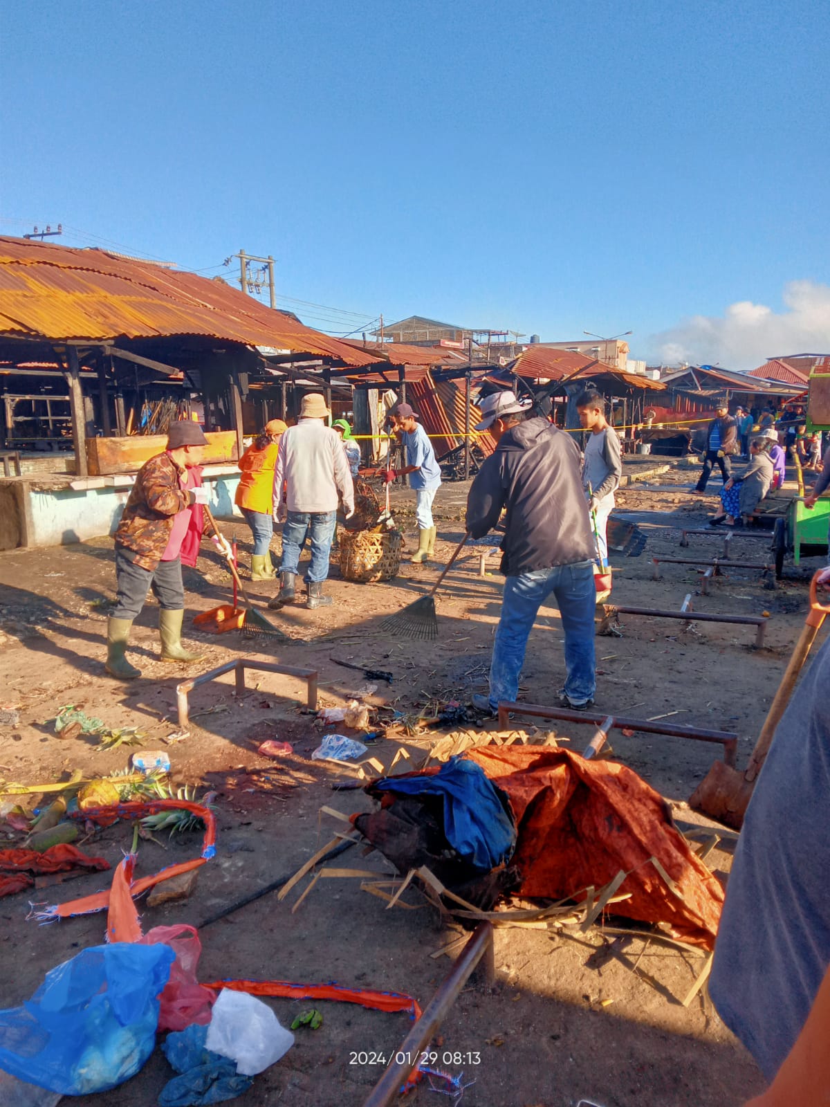 Pasar Sidikalang Terbakar Lagi, 9 Balerung Ludes, 17 Terdampak