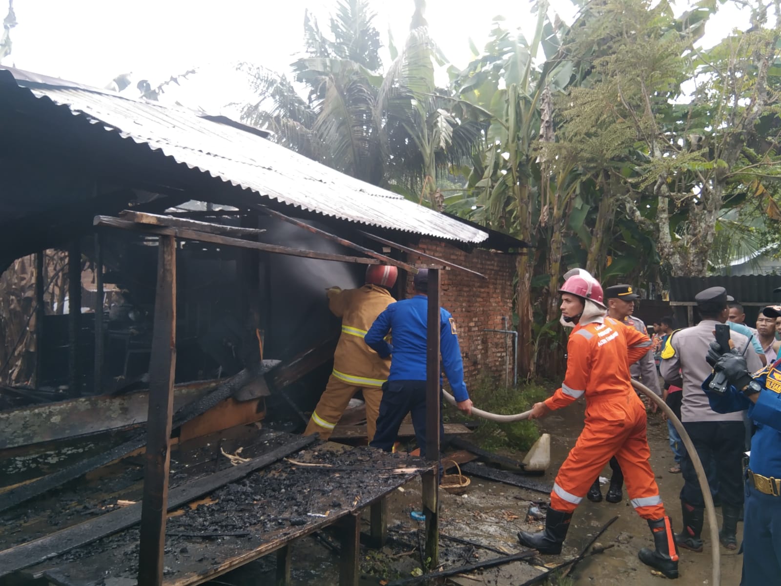 Kebakaran Rumah Di Seruway Renggut Korban Jiwa Tiga Orang
