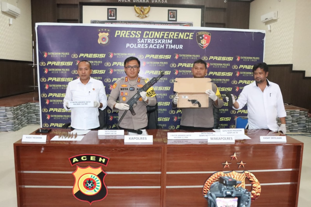 Jelang Pemilu, Dua Pucuk Senpi Disita