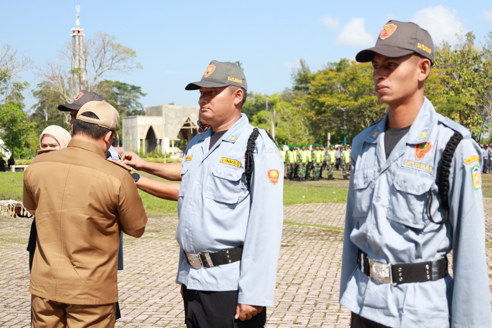 3.736 Personel Satlinmas Aceh Besar Apel Siaga Pemilu