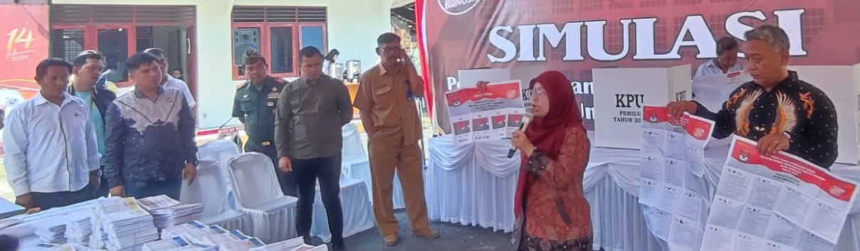 KPU P.Siantar Laksanakan Simulasi Pemungutan Suara