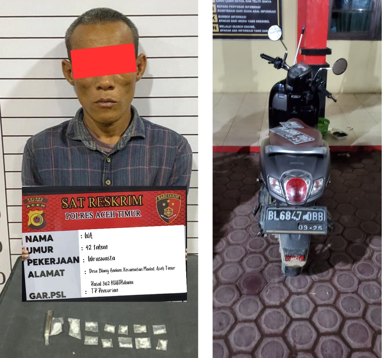Komplotan Jaringan Pencurian Sepedamotor Antar Kabupaten Diungkap