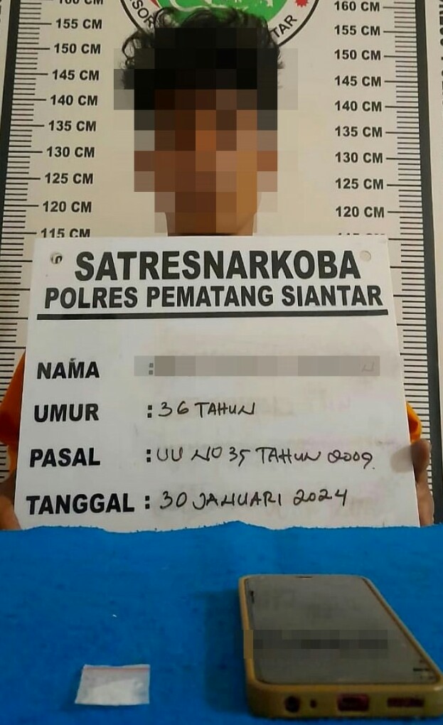 Polres P. Siantar Ringkus Residivis Miliki Sabu