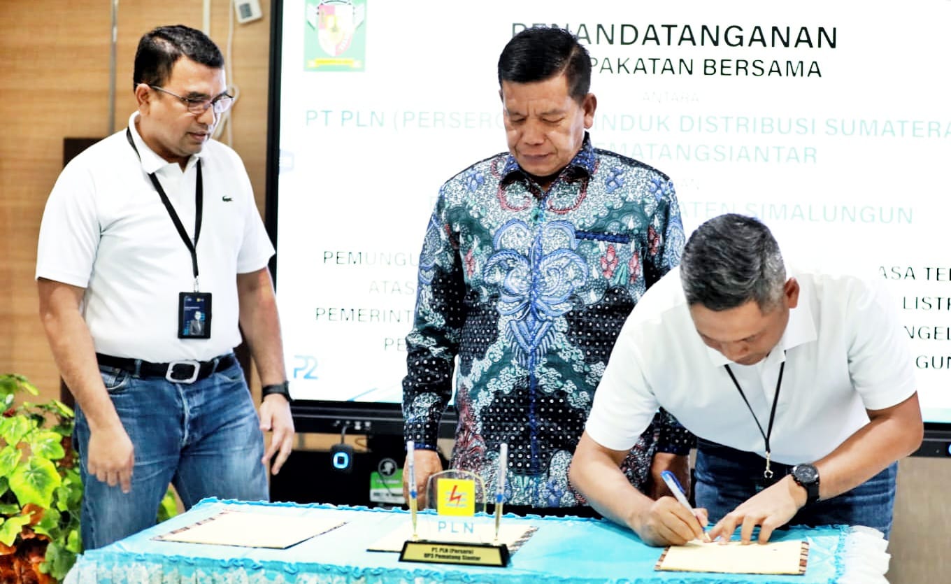 Bupati Simalungun Teken MoU Dengan PT PLN