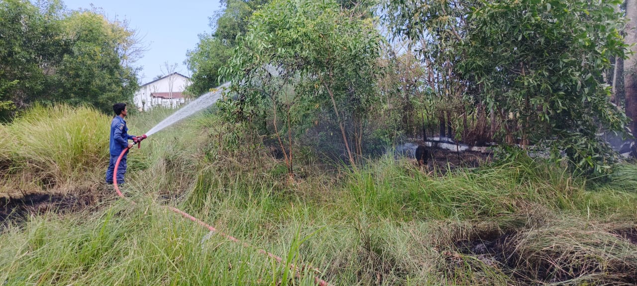 Setengah Hektar Lahan Terbakar Di Peukan Bada