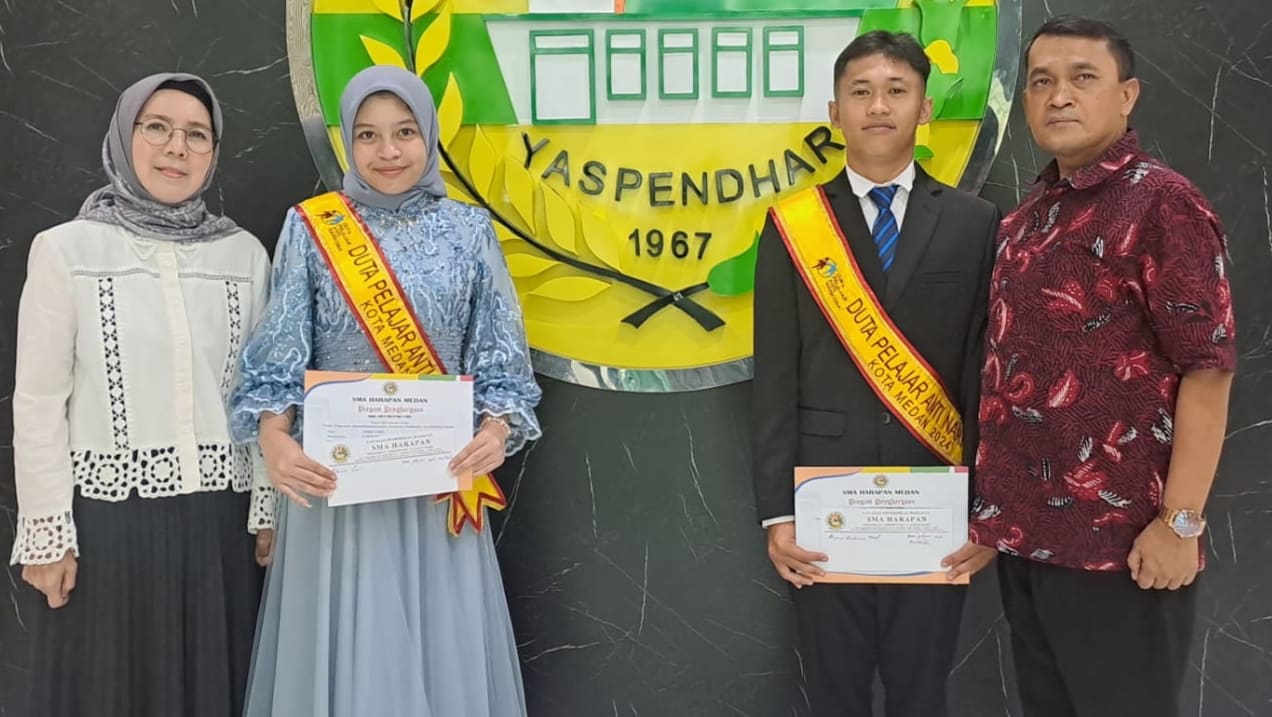 Dua Siswa SMA Harapan Medan Jadi Duta Anti Narkoba