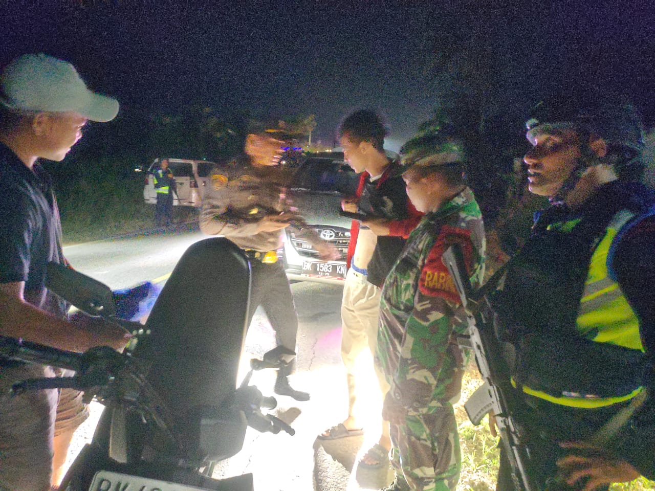 Polres Tanah Karo Gelar Razia Perbatasan Sumut - Aceh