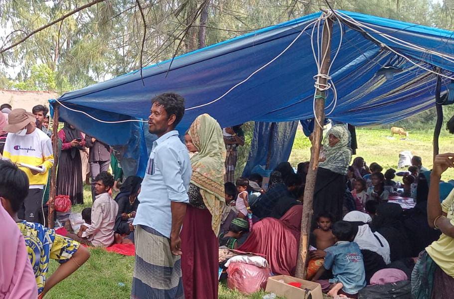 UNHCR Pasang Tenda Darurat Tampung 137 Etnis Rohingya