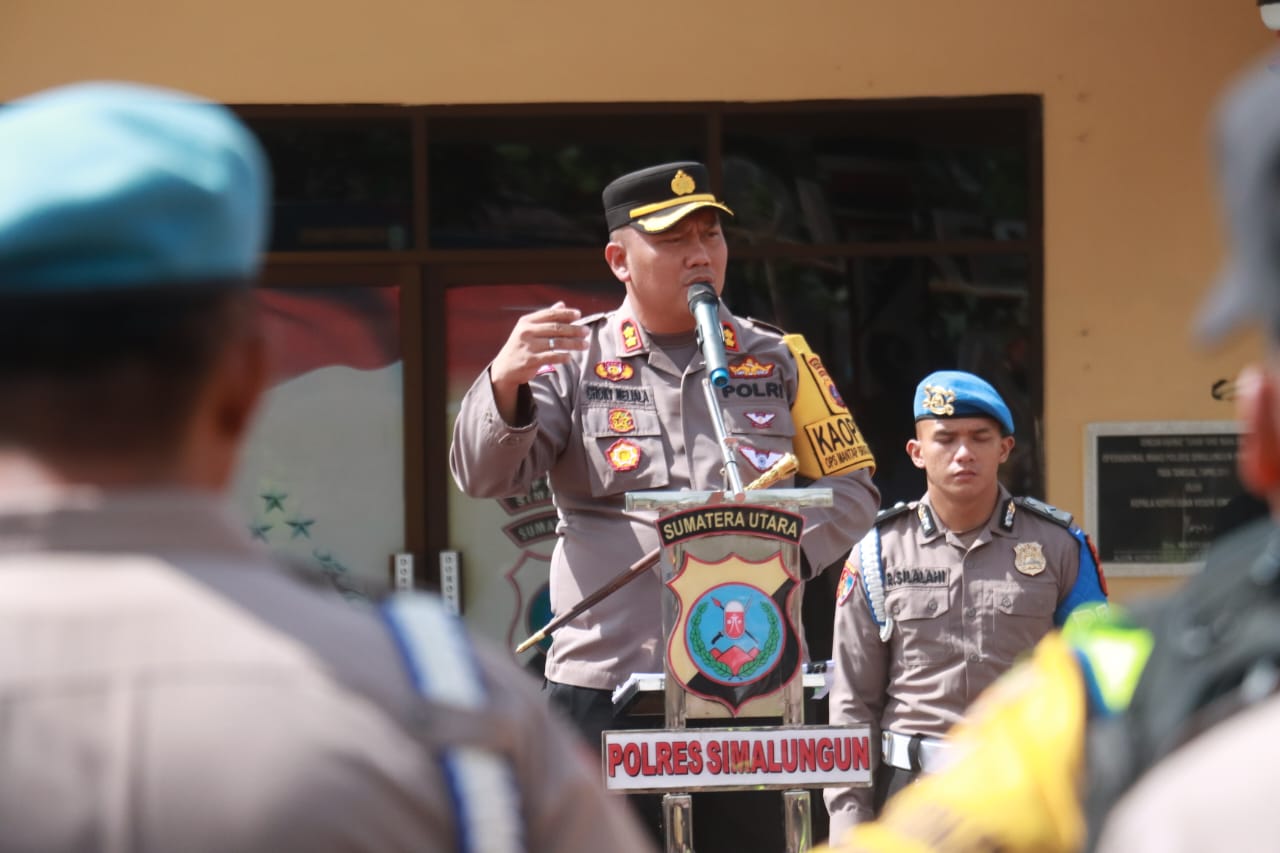 Kapolres Simalungun Pastikan Pemilu Tertib, Aman Dan Lancar