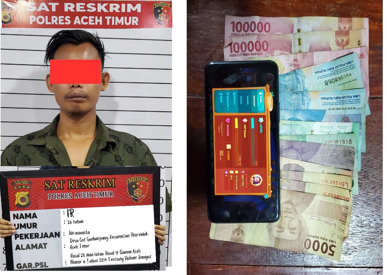 Pelaku Judi Online Diringkus