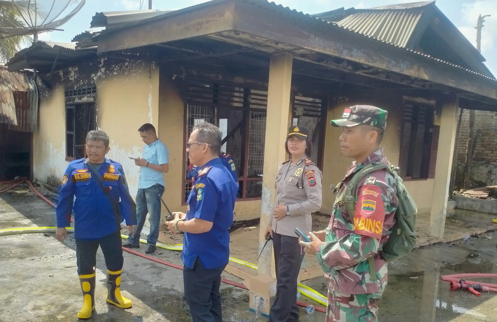 Satu Rumah Hangus Terbakar Di P.Siantar