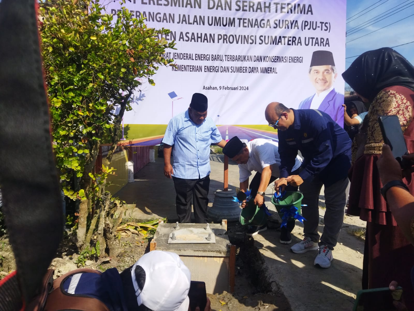 Kementerian ESDM Pasang 150 PJUTS Di Asahan