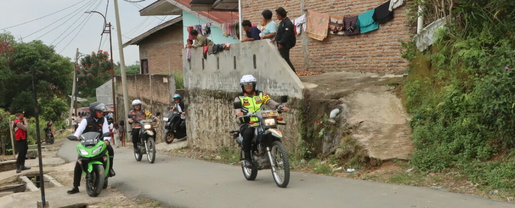 'Tunggangi' Trail, Kapolres P. Siantar Cek Lokasi TPS Dugaan Rawan