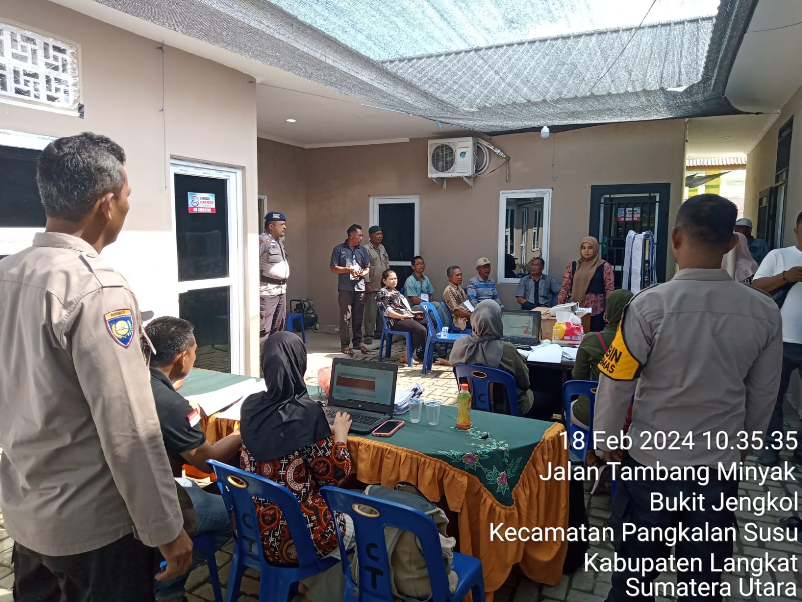 Polres Langkat Amankan Rapat Pleno Rekapitulasi Pemilu 2024