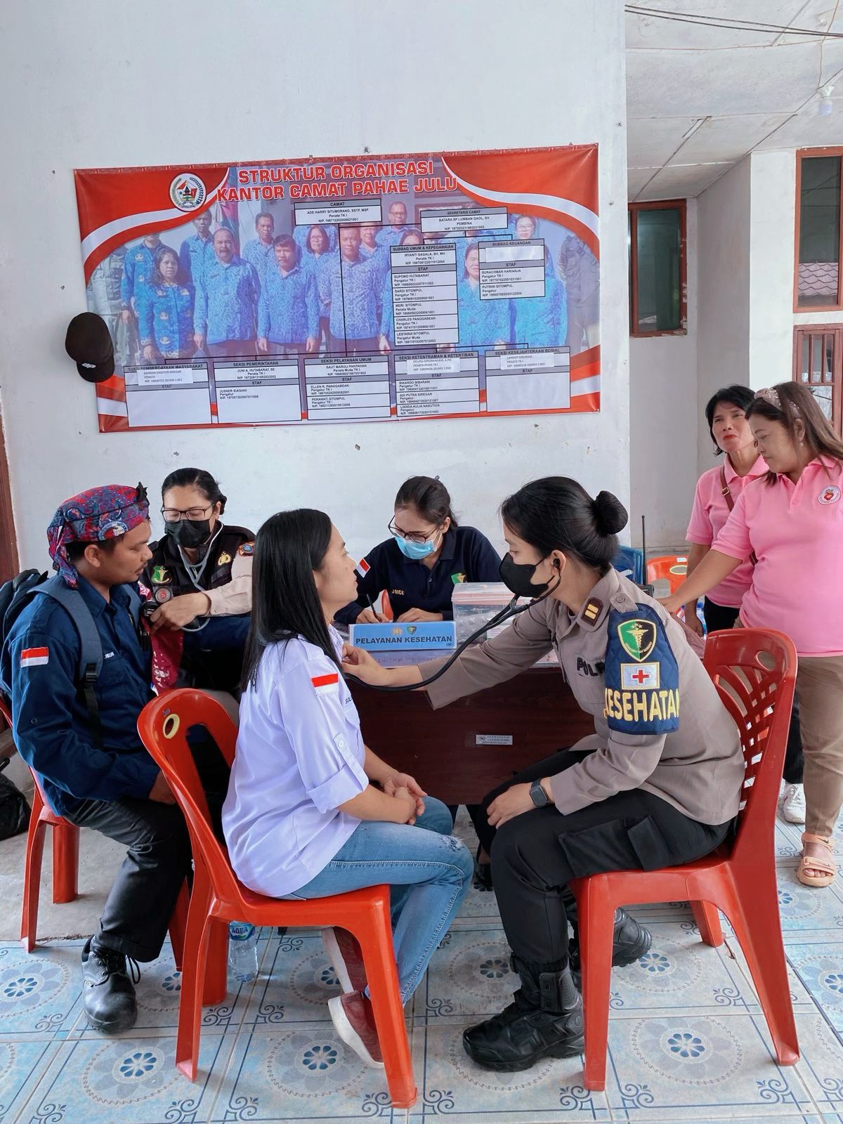 Dokkes Polres Taput Cek Kesehatan Penyelenggara Pemilu