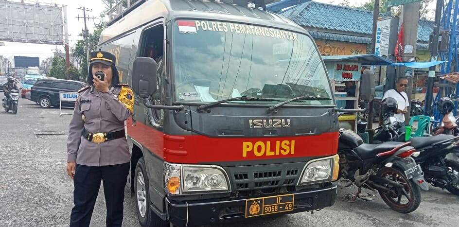 Binmas Polres P. Siantar Sampaikan Pesan Kamtibmas