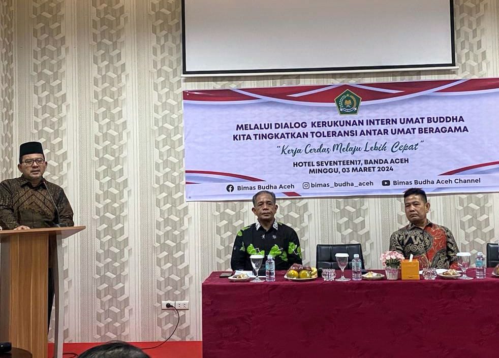 Buka Dialog Intern Umat Beragama Buddha, Kakanwil Minta Rawat Kerukunan