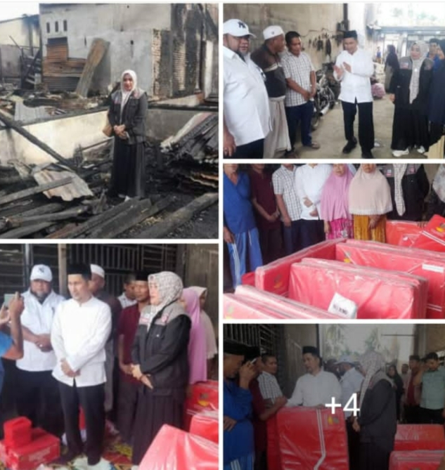 Pj Bupati Agara Salurkan Bantuan Masa Panik Pada Korban Kebakaran Desa Kuning 1