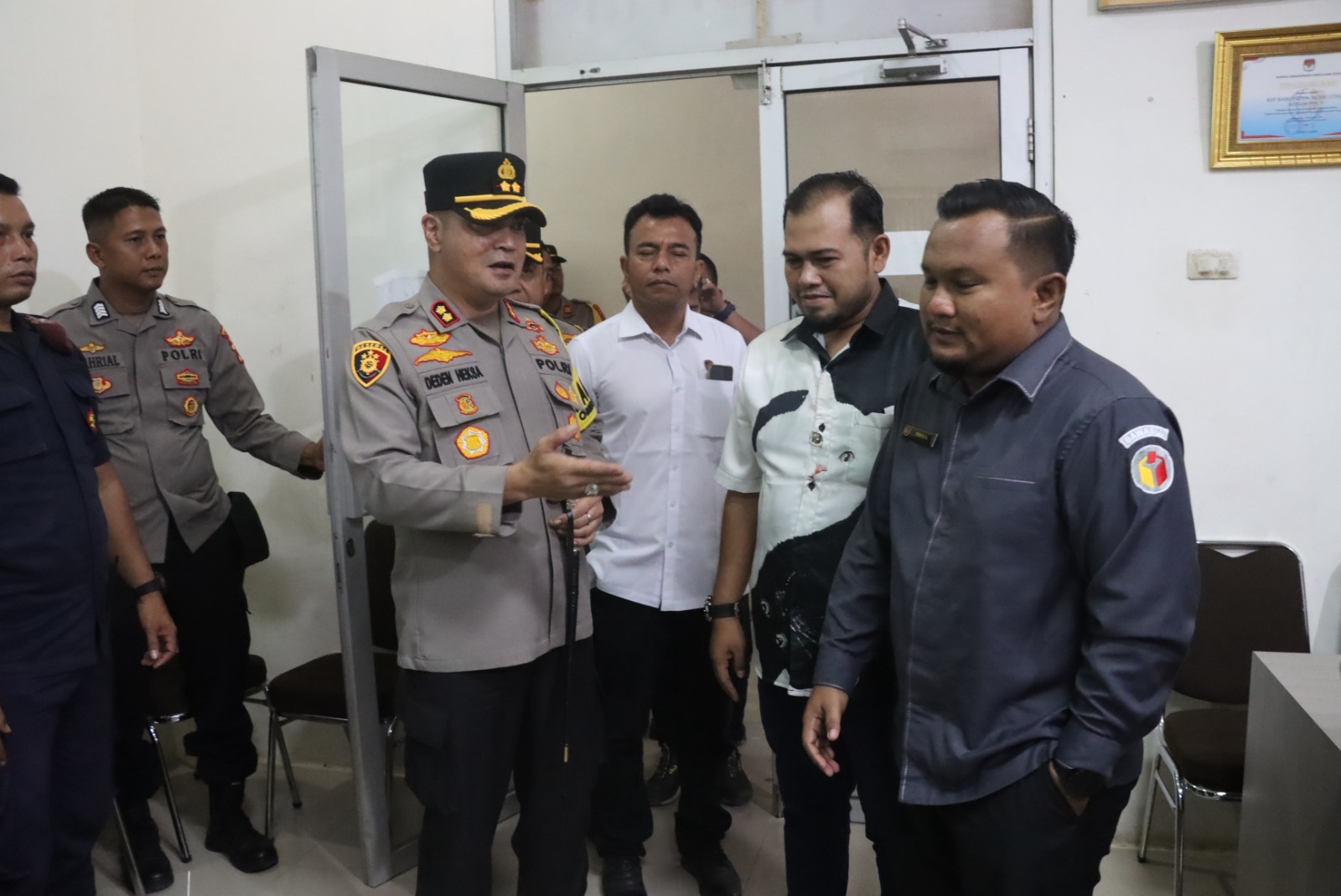 Kapolres Aceh Utara Pastikan Rapat Pleno KIP Aman