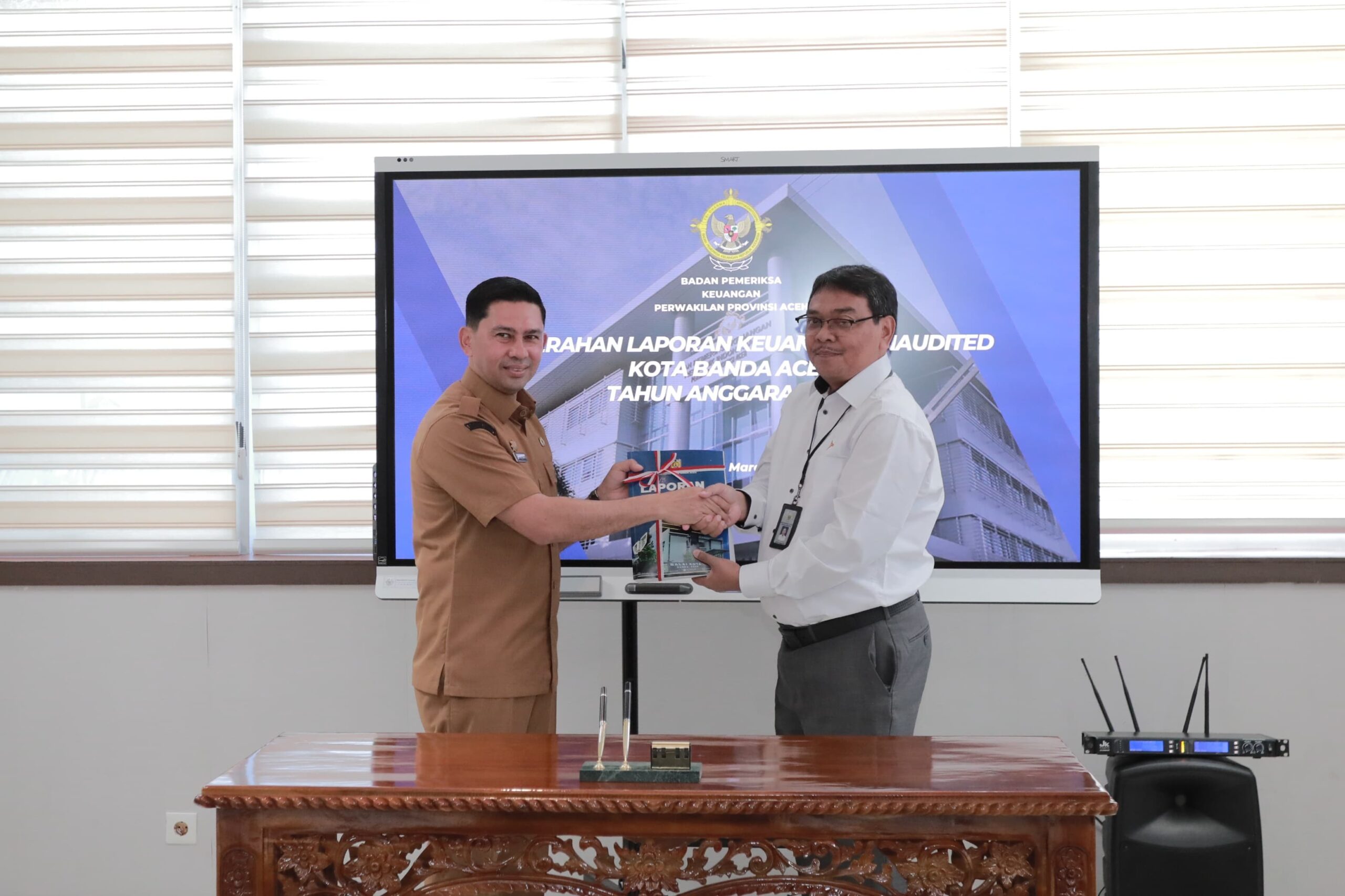 Pemko Banda Aceh Serahkan LKPD Unaudited Tahun Anggaran 2023 Ke BPK