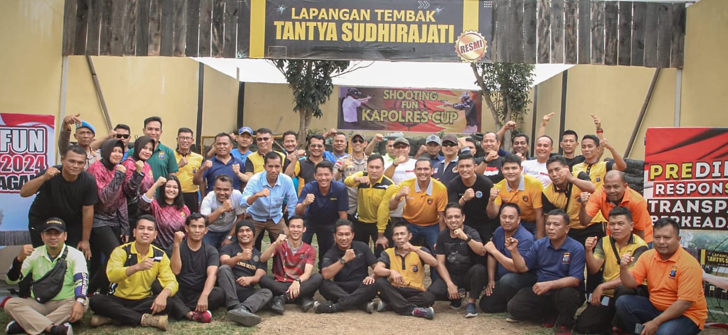 Tim Satnarkoba Sergai Juara Shooting Fun Kapolres Cup