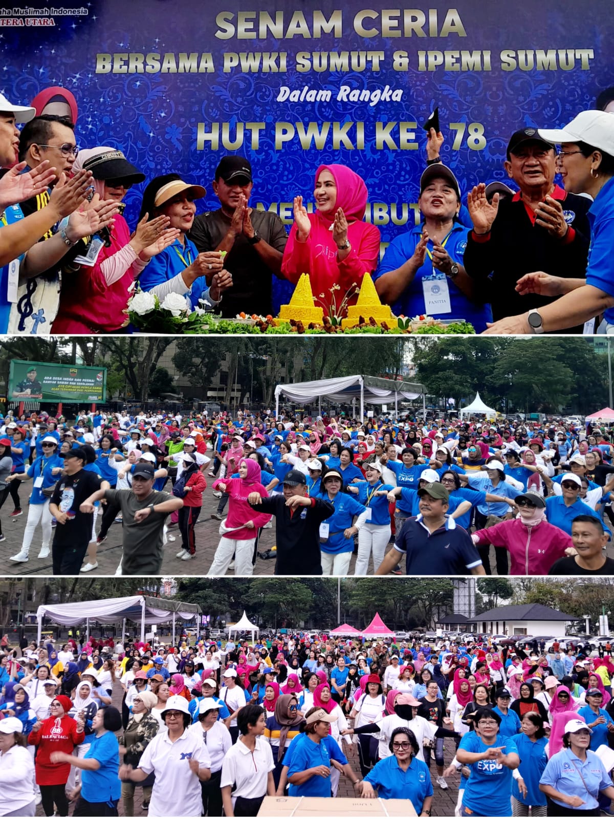 IPEMI Sumut Apresiasi Kehadiran Ribuan Ibu Ibu Dalam Senam Sehat Ceria