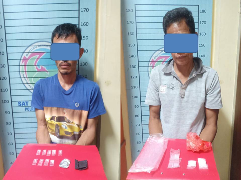 Polisi Amankan 2 Tersangka Bandar Sabu Di Agara