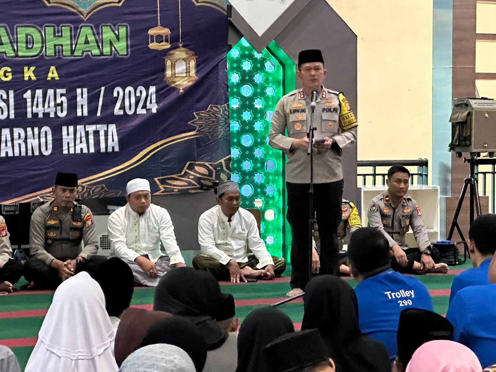 Wakapolresta Bandara Soetta Pimpin Safari Ramadan Di Masjid Al Ayyubi Terminal 3