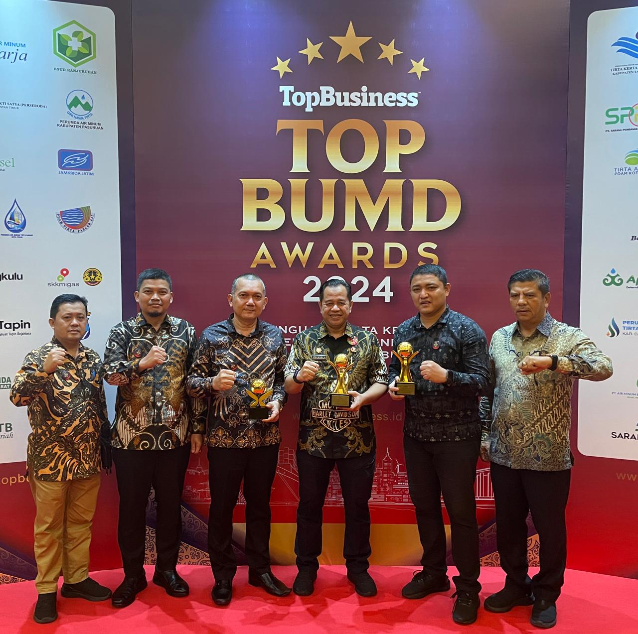 Perumda Tirtanadi Raih Top BUMD Awards Bintang 5, Dr Hassanuddin Top Pembina BUMD 2024, Kabir Bedi Top CEO BUMD 2024