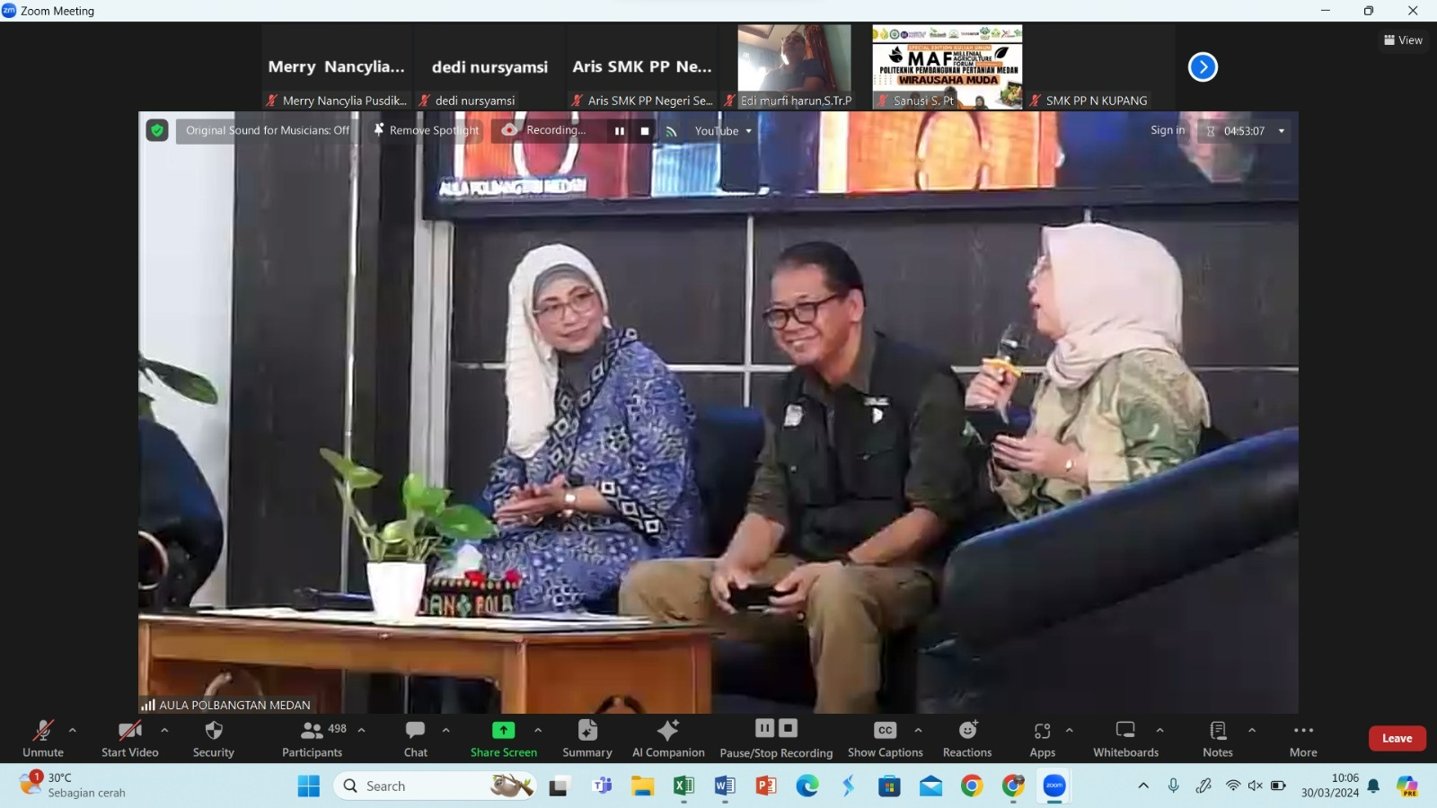 Polbangtan Kementan Tumbuhkan Jiwa Kewirausaan Generasi Muda Melalui Milenial Agriculture Forum