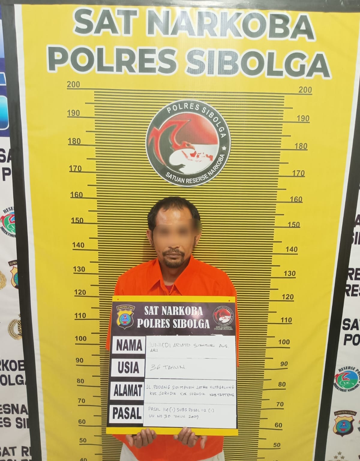 Juru Parkir Ditangkap Polres Sibolga Karena Narkoba