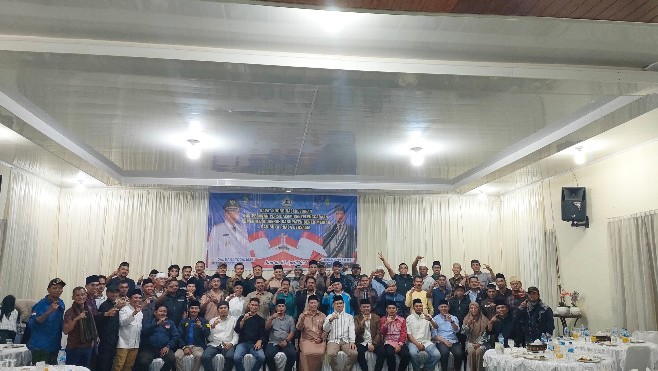 Pj. Bupati Diskusi Santai Dengan Insan Pers Bener Meriah