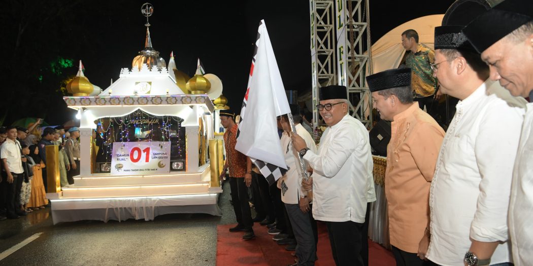 Dilepas Pj Gubernur, Pawai Takbir Idul Fitri Berlangsung Meriah