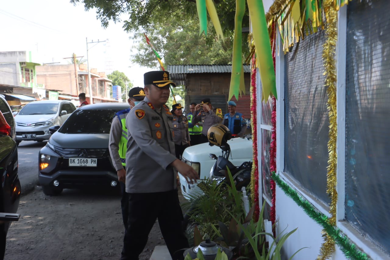Kapolres Langkat Tinjau Kembali Pos Ops Ketupat Toba 2024
