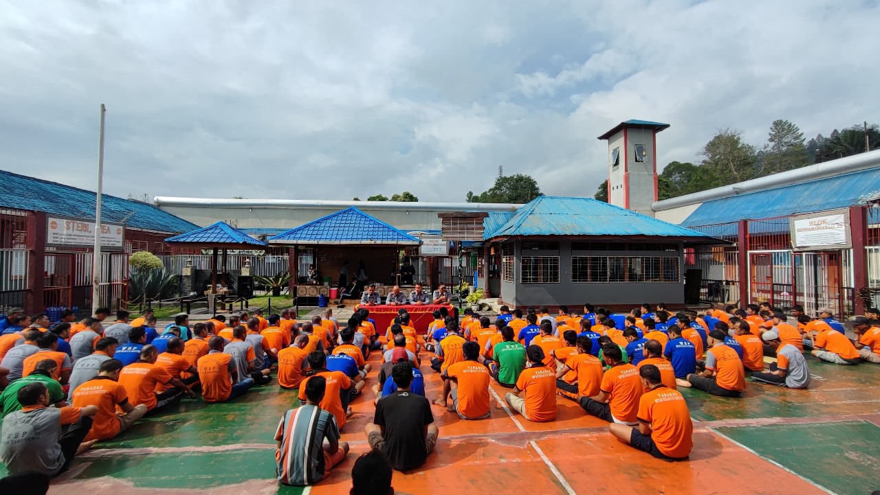 Rutan Tarutung Bersama WBP Halal Bihalal Jaga Keharmonisan