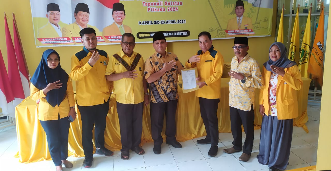 Jelang Pilkada Tapsel, Ja’far Syahbudin Ritonga Daftar Ke Golkar